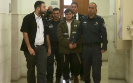 יוסף חיים בן דוד, הנאשם המרכזי ברצח מוחמד אבו חדיר, בכניסה להכרעת הדין (צילום: מרק ישראל סלם)