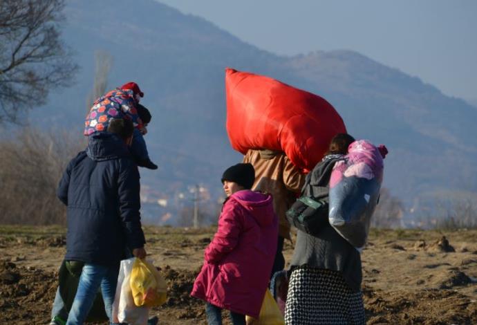 פליטים סורים בסרביה (צילום:  תמר דרסלר)