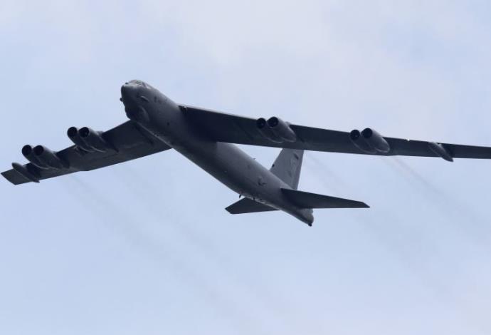 מפציץ B-52 של חיל האוויר האמריקאי (צילום:  רויטרס)