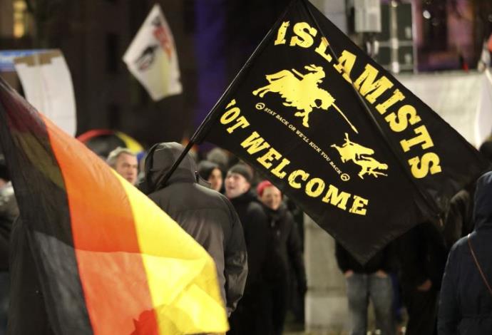 הפגנה של תנועת פגידה בקלן, גרמניה (צילום:  רויטרס)