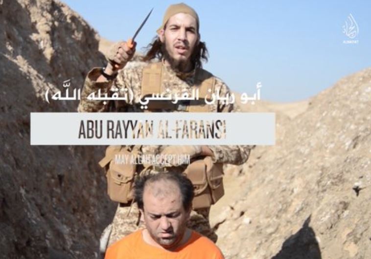 סרטון של דאעש המציג את המפגעים מפריז. מתוך טוויטר