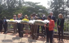 טקס ליום השואה הבינלאומי ברואנדה (צילום: דנה סומברג)