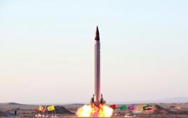 ניסוי איראני בטיל בליסטי (צילום: התקשורת האיראנית)