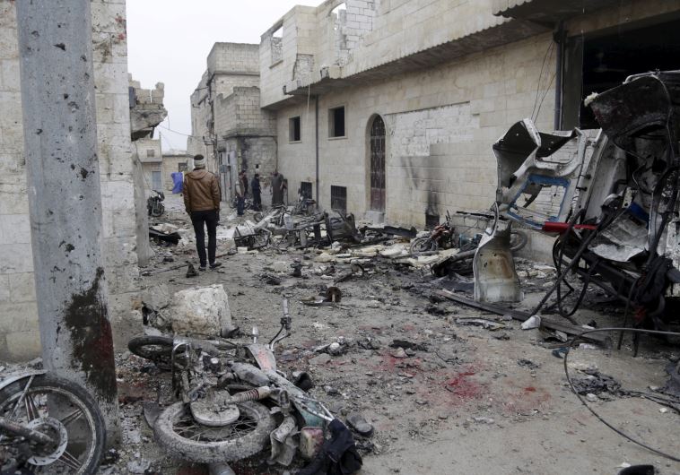 תקיפה בסוריה, ארכיון. צילום: רויטרס