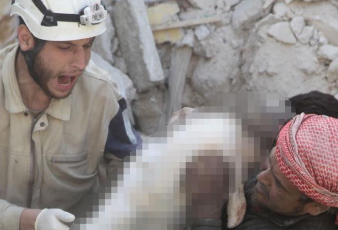 הפצצה בסוריה (צילום:  רויטרס)