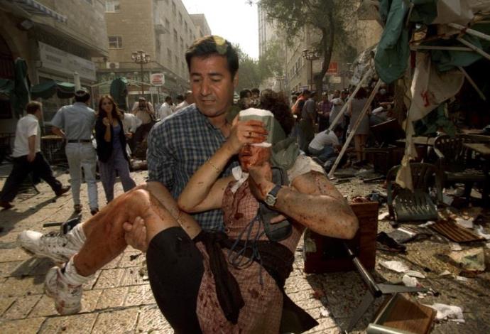 הפיגוע ברחוב בן יהודה בירושלים, 4.9.1997 (צילום:  פלאש 90)