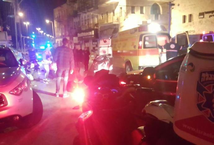 תאונת פגע וברח בחיפה (צילום:  איחוד הצלה כרמל)
