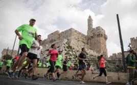 מרתון ירושלים (צילום: אורי לנץ, פלאש 90)