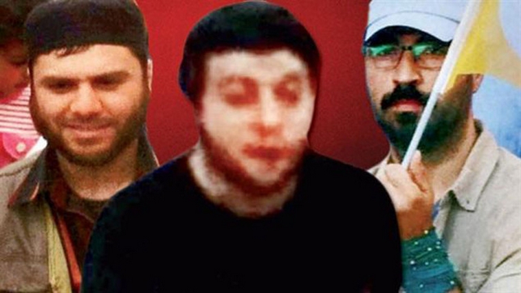 תמונות שלושת החשודים בתכנון פיגועי התאבדות כפי שהופיעו בתקשורת הטורקית. צילום מסך