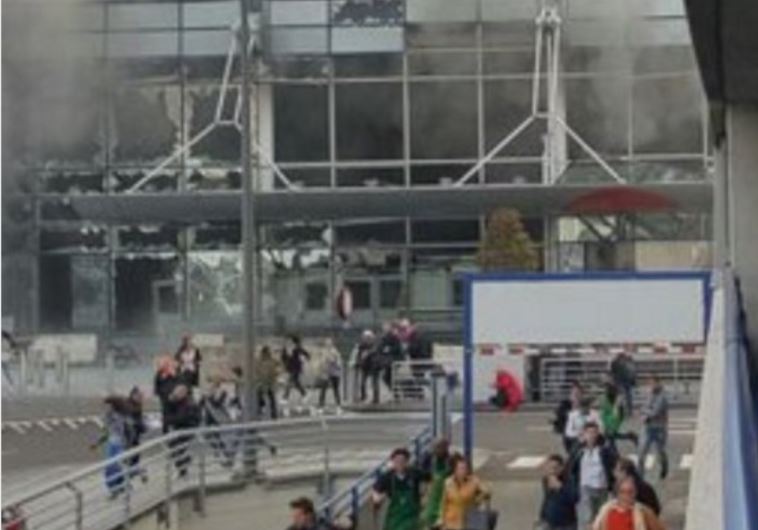 פיצוץ בשדה התעופה בבריסל, בלגיה. טוויטר