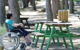 פארק מנשה נכים כיסא גלגלים (צילום: מיכאל חורי)