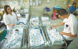 תינוקיה בבית חולים (צילום: משה שי, פלאש 90)