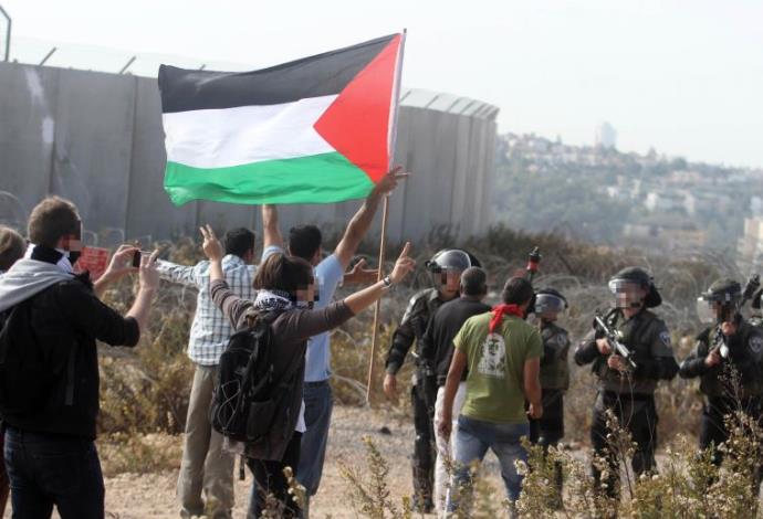 דגל פלסטיני. ארכיון (צילום:  איסאם רימאווי, פלאש 90)