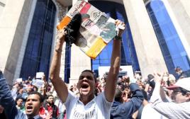 הפגנות במצרים נגד א-סיסי (צילום: רויטרס)