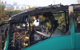 פיצוץ באוטובוס בירושלים (צילום: מרק ישראל סלם)