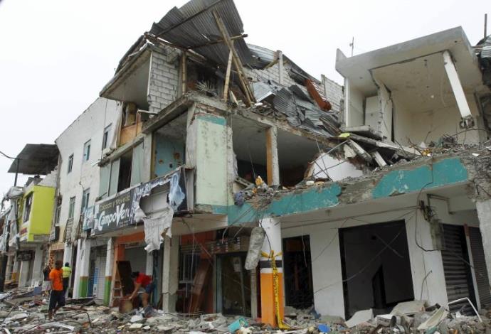 רעידת האדמה באקוודור (צילום:  רויטרס)