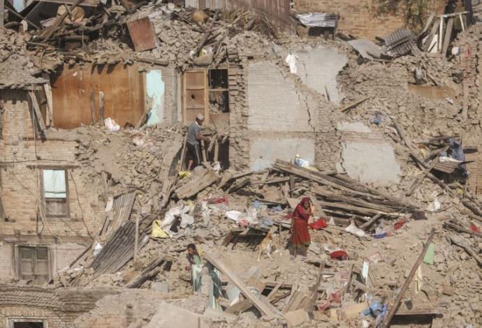 קטמנדו לאחר רעידת האדמה, מאי 2015 (צילום:  רויטרס)