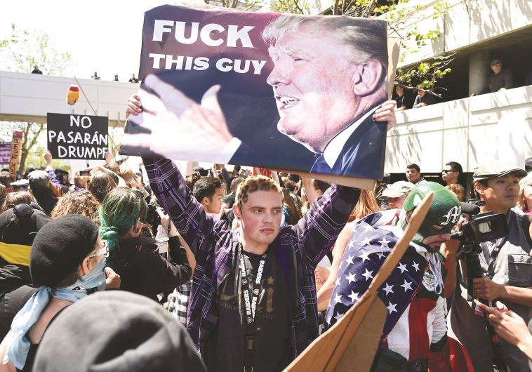 הפגנות נגד טראמפ, צילום: רויטרס