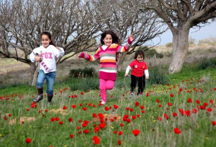 ילדים משחקים בחוץ (צילום:  אדי ישראל, פלאש 90)
