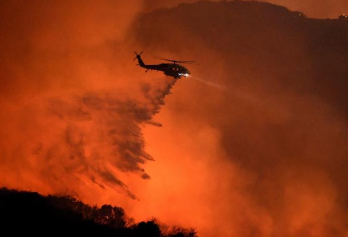 שריפה בקליפורניה, ארצות הברית (צילום:  רויטרס)