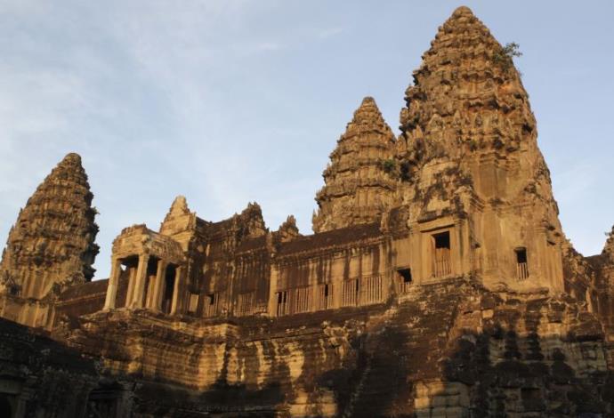 מקדש אנגקור ואט בקמבודיה, שסמוך אליו התגלו הממצאים (צילום:  רויטרס)