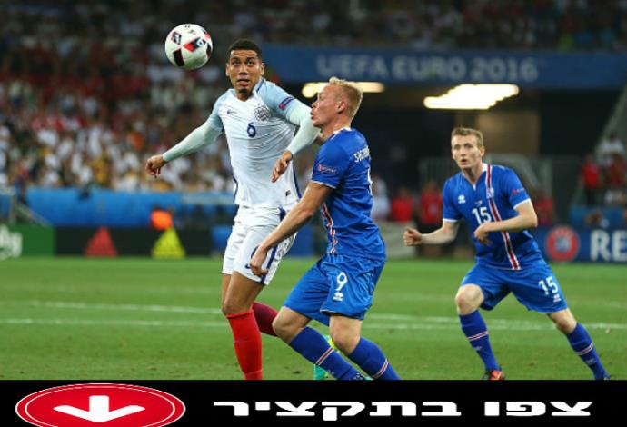 איסלנד נגד אנגליה (צילום:  Getty images)