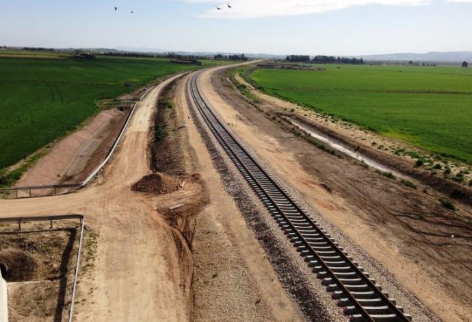 מסילת רכבת העמק החדשה (צילום:  נתיבי ישראל)