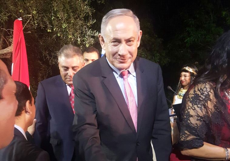ראש הממשלה בנימין נתניהו בבית שגריר מצרים בישראל. צילום: דנה סומברג