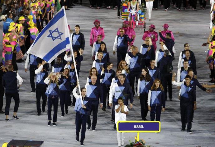 המשלחת הישראלית לאולימפיאדת ריו 2016 (צילום:  רויטרס)