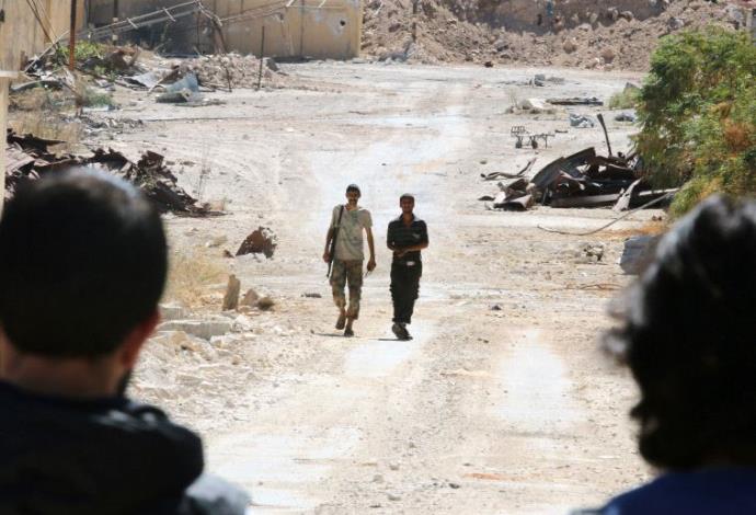 המורדים בחאלב, סוריה (צילום:  רויטרס)