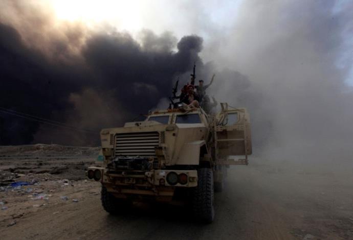 צבא עיראק במוסול (צילום:  רויטרס)