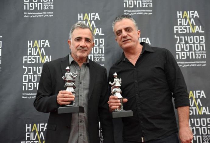 נורמן עיסא ומשה איבגי בפסטיבל הסרטים בחיפה (צילום:  גלית רוזן)