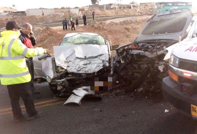 תאונה בכביש 31 (צילום:  דוברות מד"א)