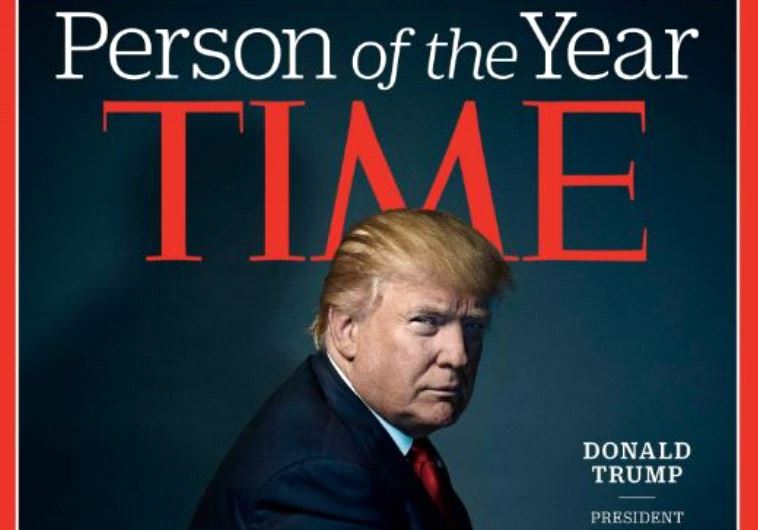 טראמפ על שער המגזין, בשנה שעברה. צילום מסך