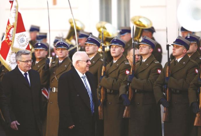 הנשיא ריבלין מבקר בפולין (צילום:  רויטרס)