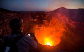 הר הגעש מסאיה בניקרגואה (צילום: AFP)