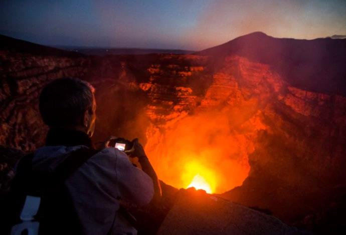 הר הגעש מסאיה בניקרגואה (צילום:  AFP)