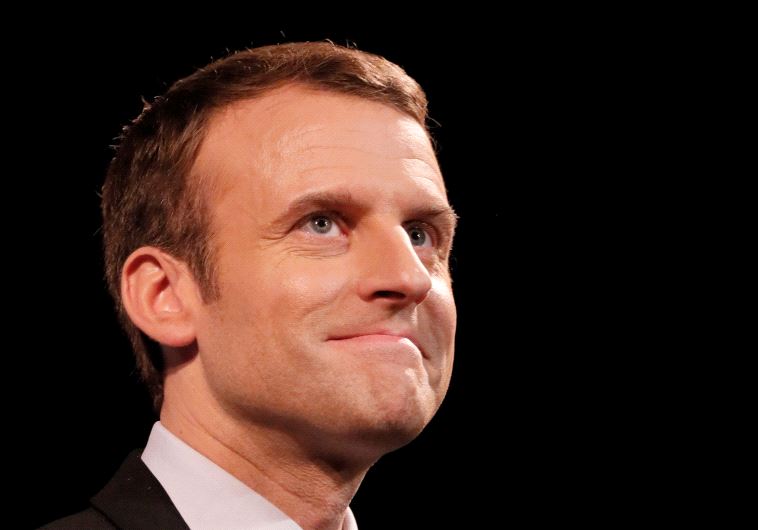 מקרון. לפי הסקרים הוא המועמד המוביל לנשיאות צרפת. צילום: רויטרס