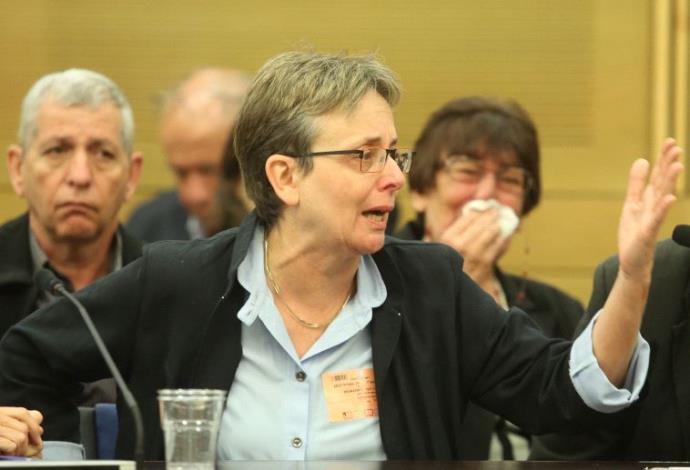 לאה גולדין בדיון בוועדה לביקורת המדינה  (צילום:  מרק ישראל סלם)