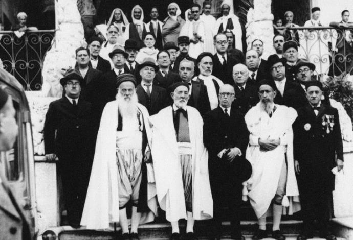 הנהגת הקהילה היהודית בתוניסיה (צילום:  באדיבות הממוריאל פאריס)