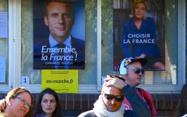 טור לקלפיות בבחירות בצרפת  (צילום: רויטרס)