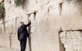 דונלד טראמפ בכותל המערבי בירושלים  (צילום: נתי שוחט, פלאש 90)