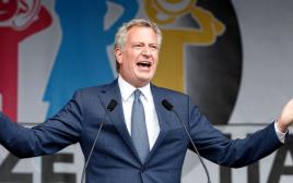 ראש העיר של ניו יורק ביל דלבסו (צילום: AFP)